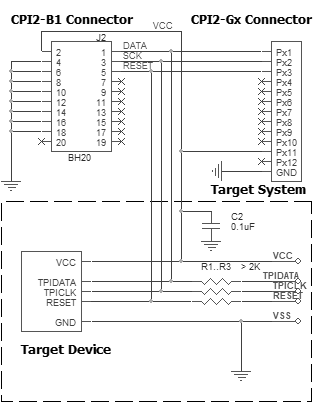 Connection for the Microchip 34xx devices